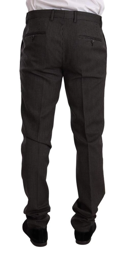 Dolce & Gabbana Dolce & Gabbana Black Fantasy Pattern Wool MARTINI Suit 2