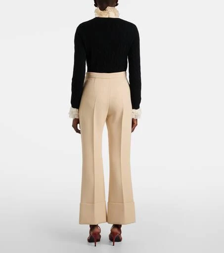 Valentino Virgin wool crêpe flared pants 3