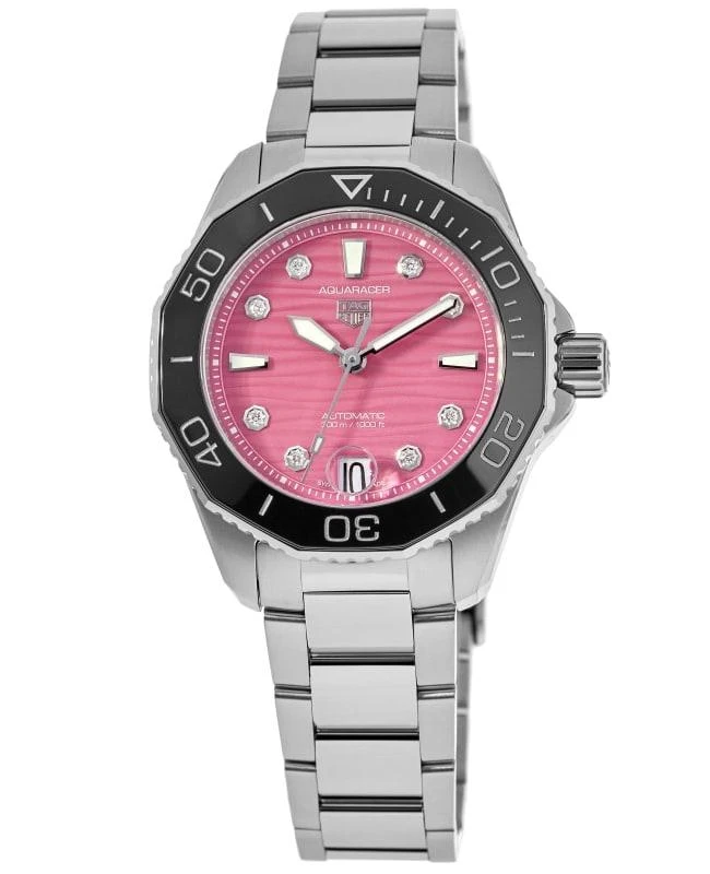 Tag Heuer Tag Heuer Aquaracer Professional 300 Date Automatic Pink Diamond Dial Steel Women's Watch WBP231J.BA0618 1