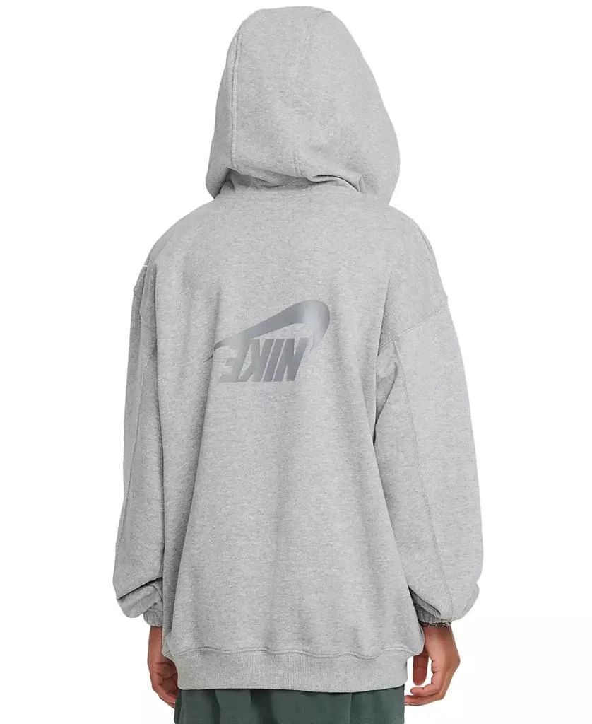 NIKE Big Girls Sportswear Dri-FIT Oversized Fleece Hoodie 2