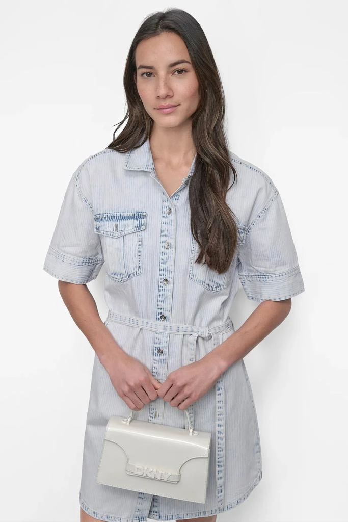 DKNY SELF BELTED UTILITY DRESS 6