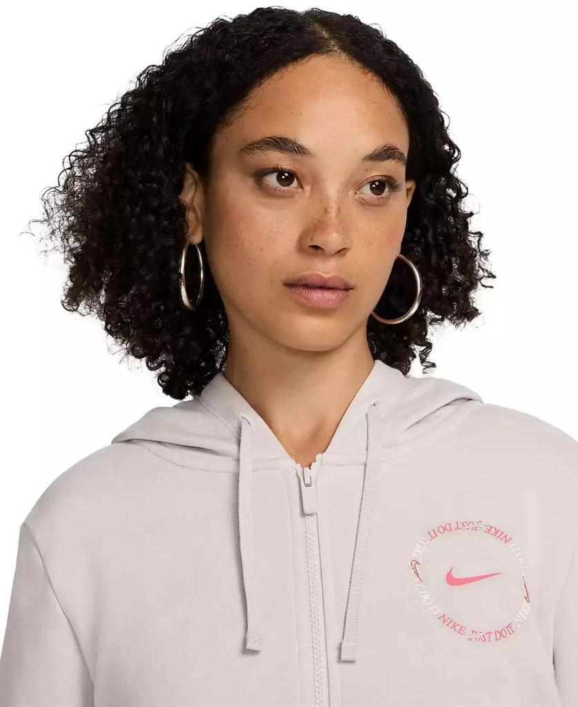 NIKE Women's Sportswear Club Fleece Full-Zip Hoodie 3