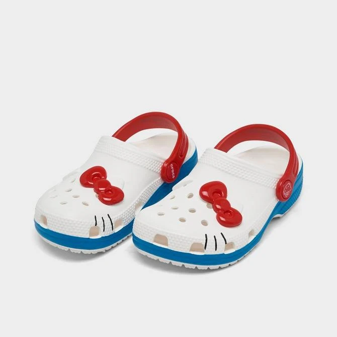 CROCS Girls' Toddler Crocs x Hello Kitty Classic Clog Shoes 3