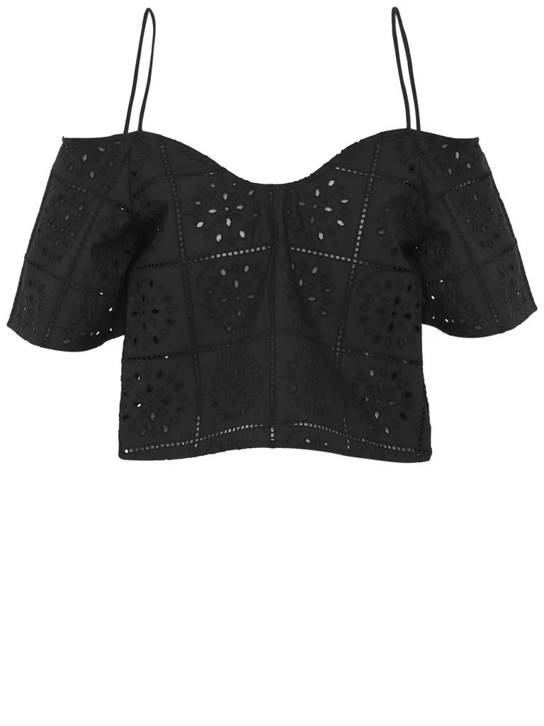 Ganni Broderie anglaise top 1