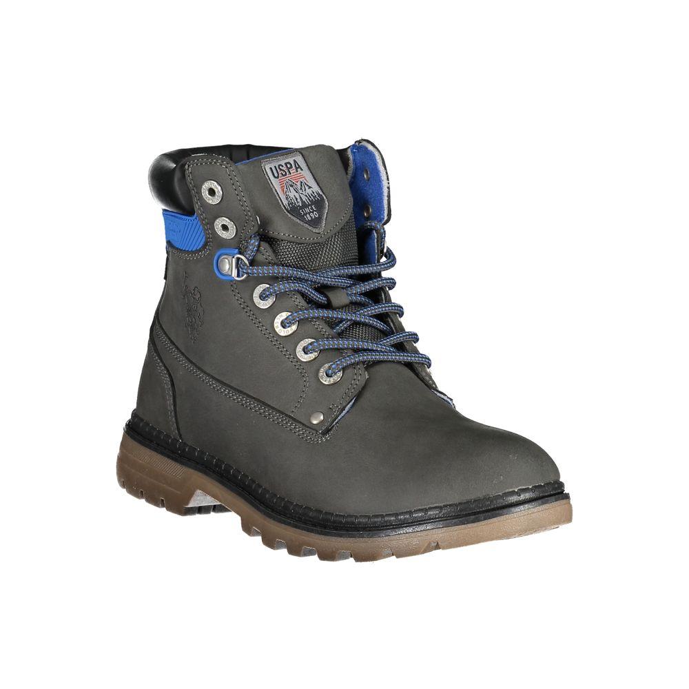U.S. POLO ASSN. Elegant High Lace-Up Boots with Logo Men's Detail
