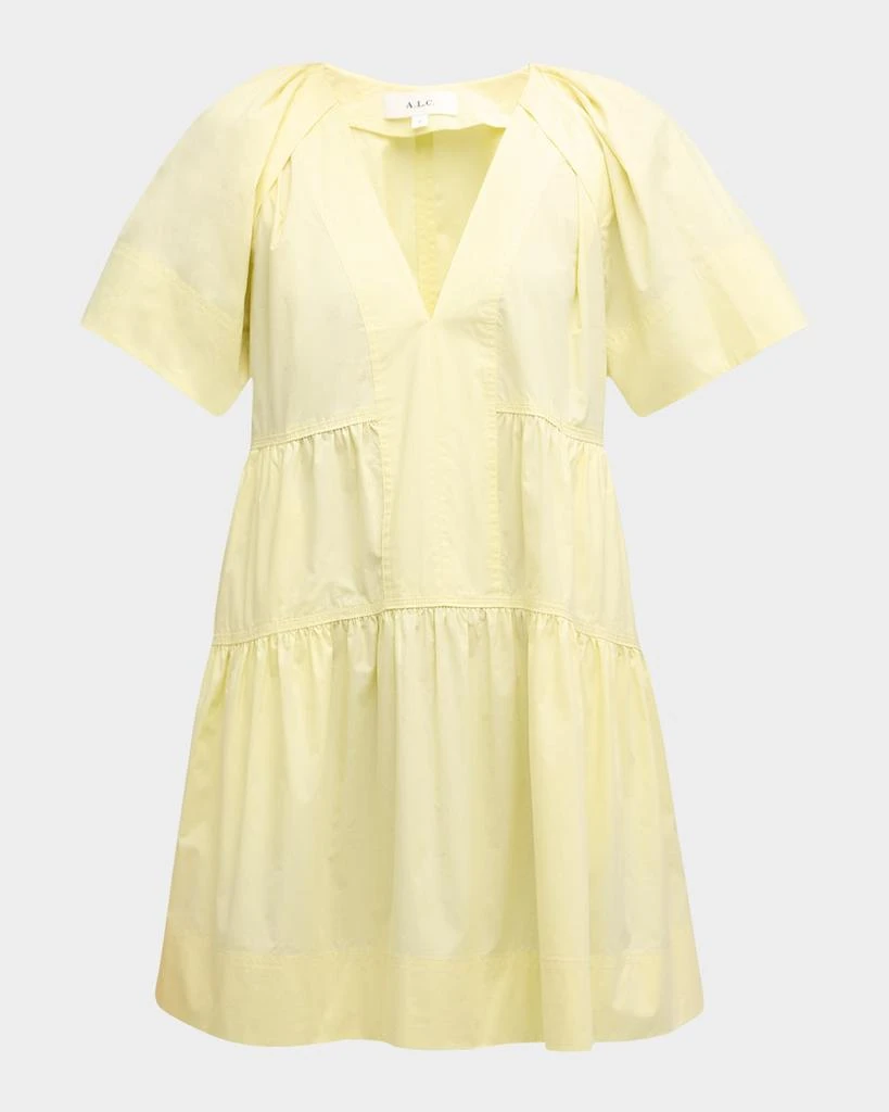 A.L.C. Camila Short-Oversized Sleeve Tiered Mini Dress 1