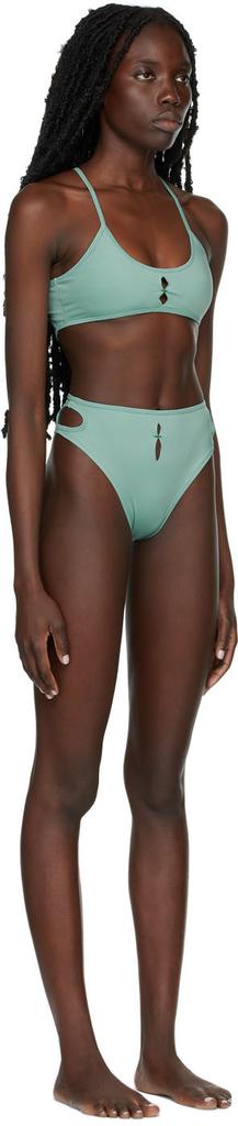 RUI SSENSE Exclusive Green High Waist Bikini
