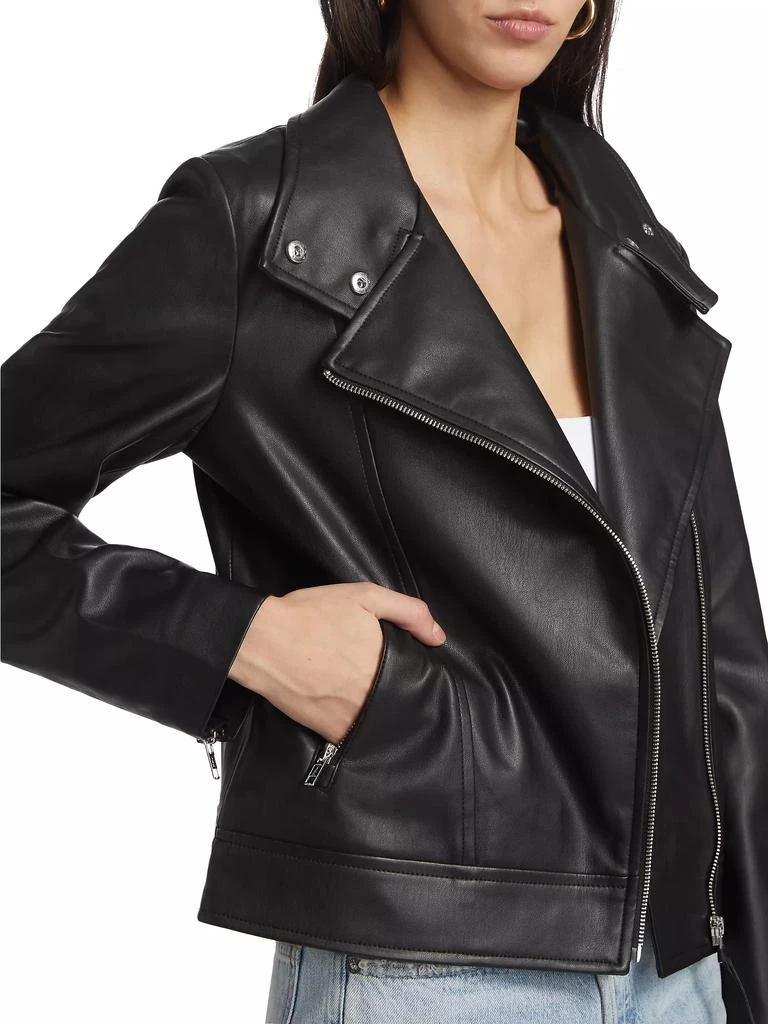 Susana Monaco Faux Leather Moto Jacket 6