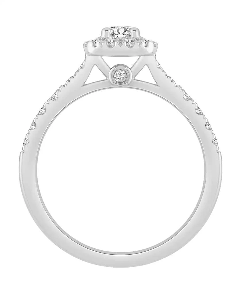 Macy
s Diamond Halo Engagement Ring (3/4 ct. t.w.) in 14k White or Yellow Gold 4