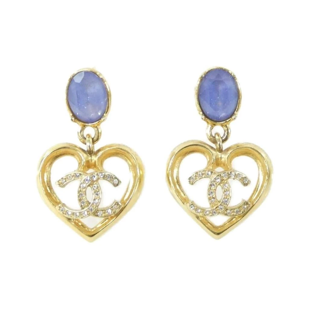 Chanel gold blue Stud Earrings (Pre-Owned)