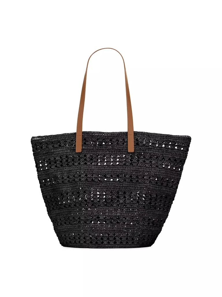 Saint Laurent Panier Medium Bag in Raffia Tote Bag 3