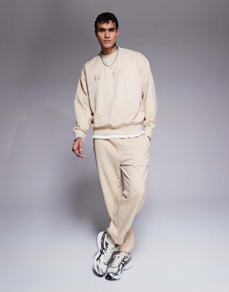NICCE Nicce co-ord washed jogger in beige