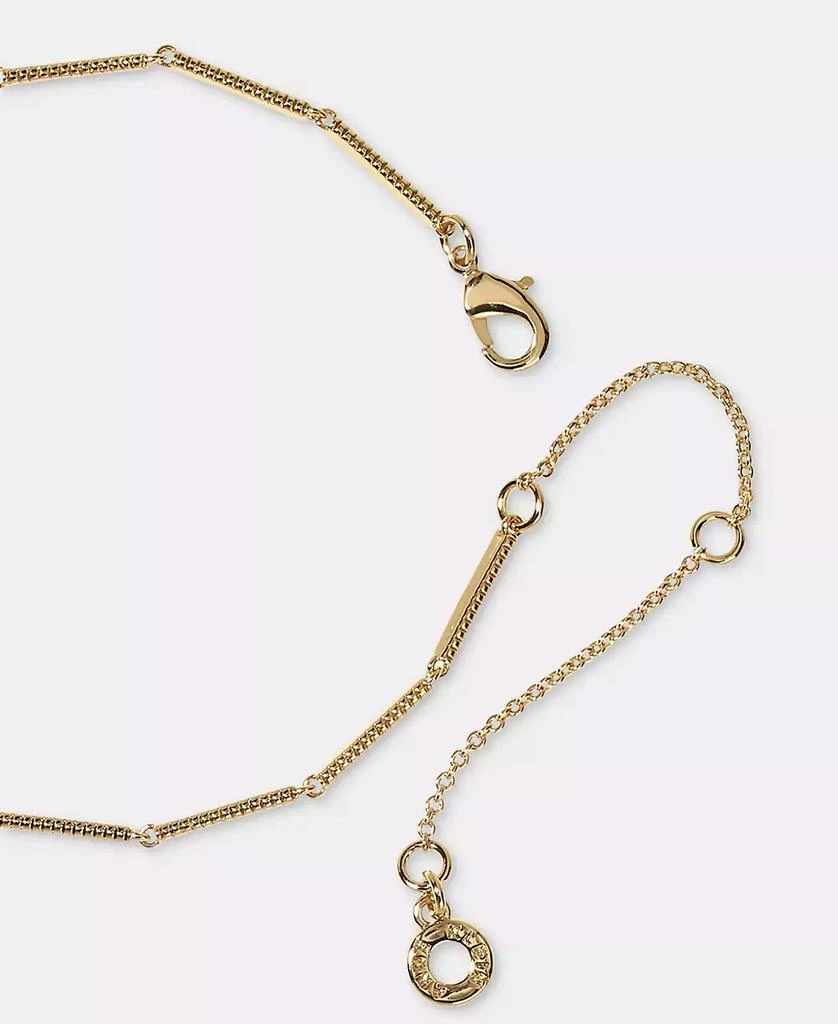 Anne Klein Cubic Zirconia Bar Stationed Statement Necklace, 16" + 3" extender 3