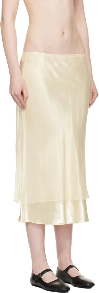 Khaite Beige Monina Midi Skirt 2