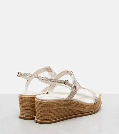 Jimmy Choo Theia 100 leather espadrille wedges 2