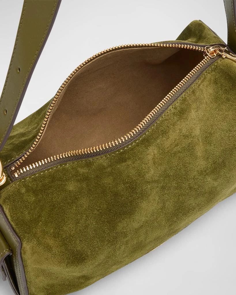 Cult Gaia Natasha Zip Suede & Leather Shoulder Bag 3