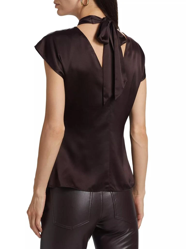 VERONICA BEARD Leilany Silk-Blend Wrap Top 5