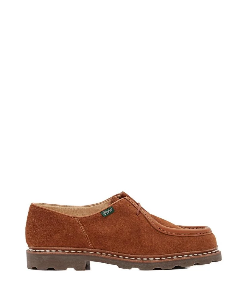 Paraboot Moccasin Toe Dress Shoes with Textured Leather 