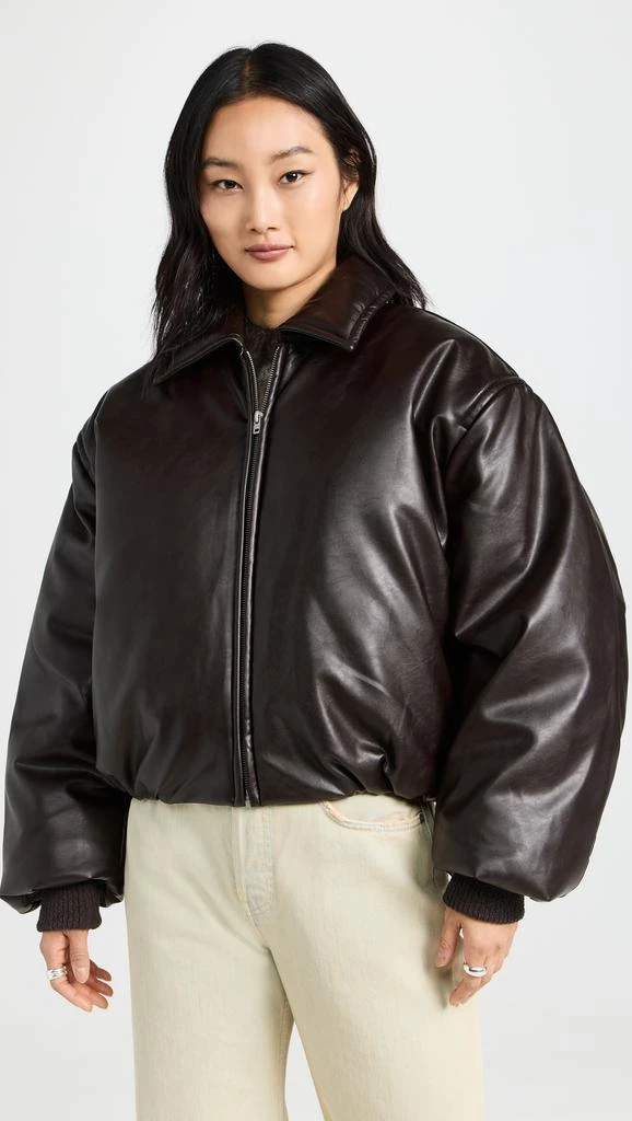 Acne Studios Faux Leather Bomber Jacket 6