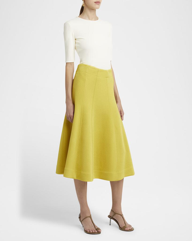 Jil Sander Paneled Midi A-Line Skirt