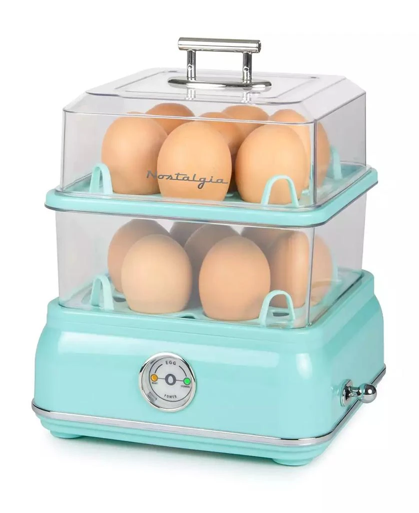 Nostalgia CLEC14AQ Classic Retro Egg Cooker, 14 Eggs 3