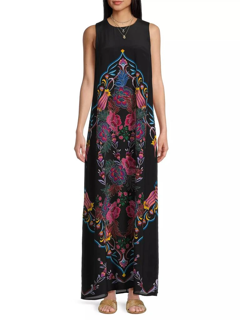 Johnny Was Tatianna Silk Maxi Dress 3