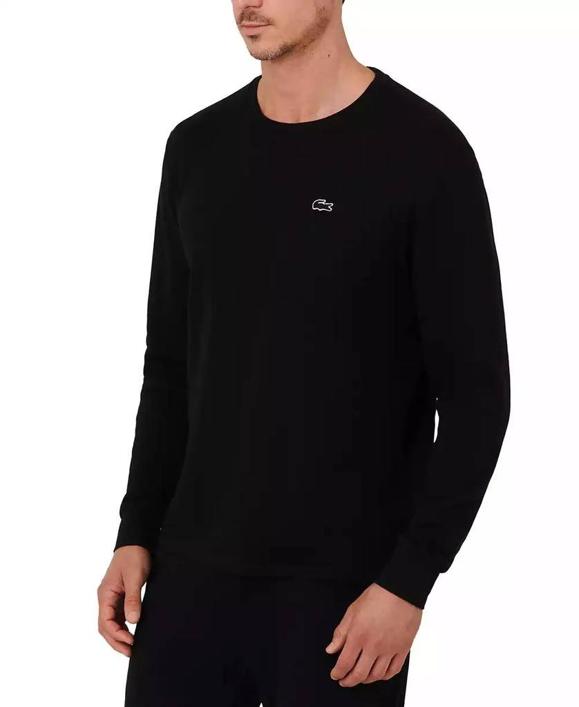 Lacoste Men's Waffle-Knit Thermal Sleep Shirt 4