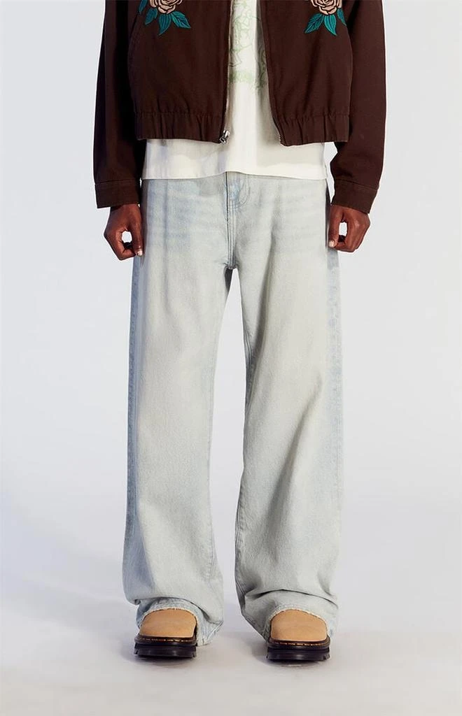 PacSun Blake Extreme Baggy Jeans Light Indigo Wash 1