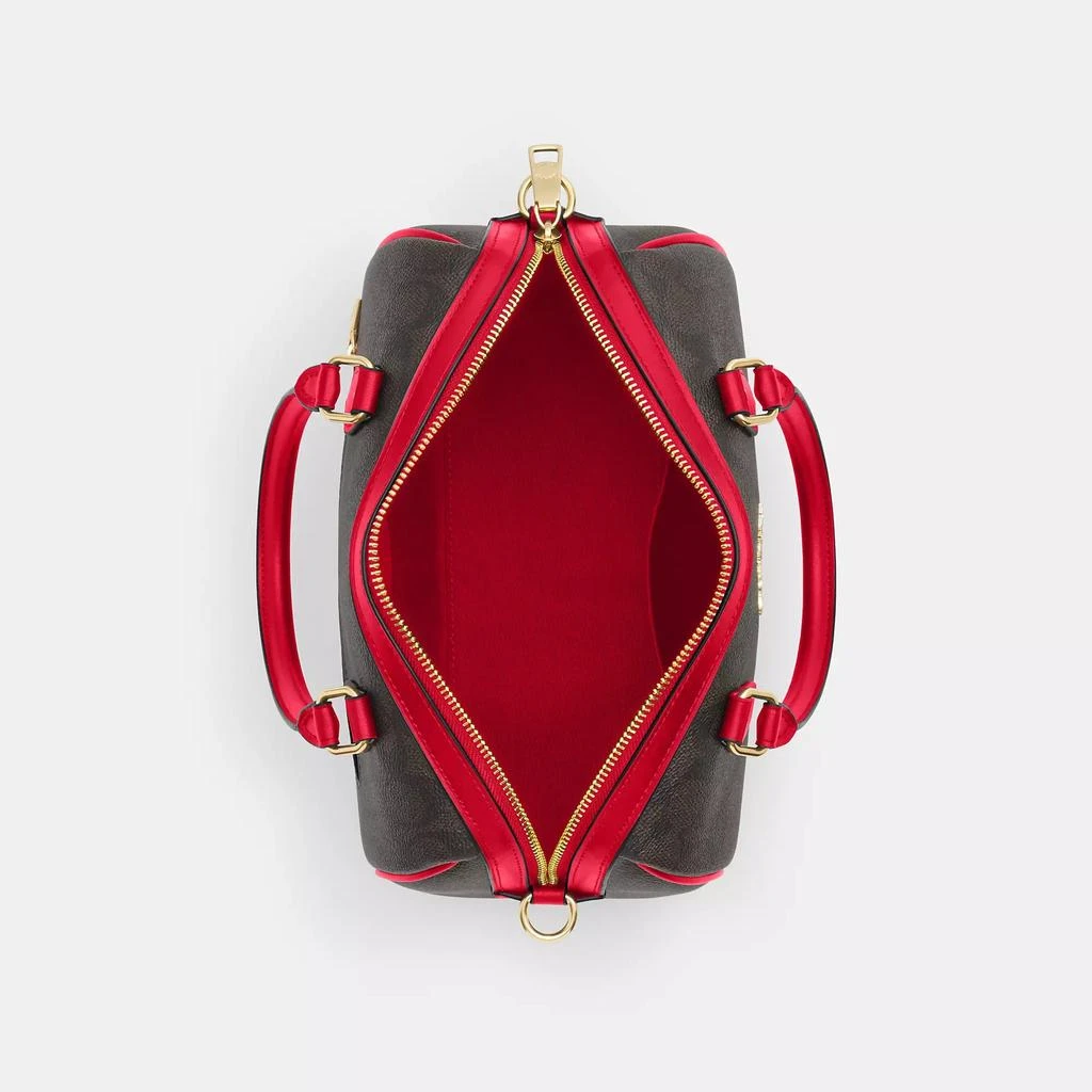 Coach Rowan Satchel Bag In Signature Canvas 2