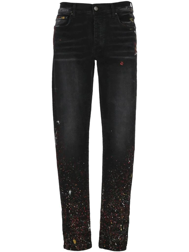 AMIRI Amiri Paint Splatter Printed Jeans 1