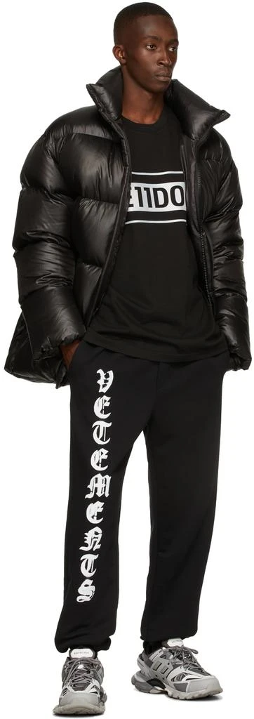 We11done Black Down Satin Oversized Jacket 4