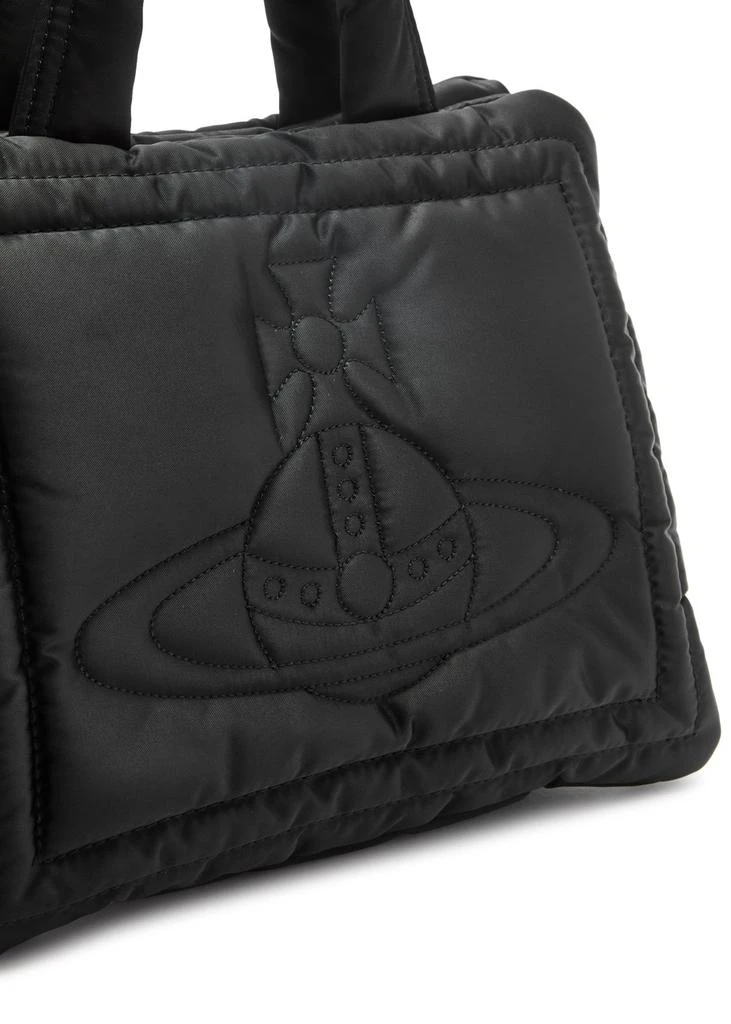Vivienne Westwood Margaret small orb-embroidered nylon top handle bag 3