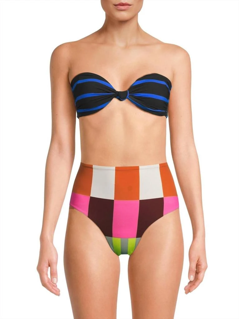 Cala de la Cruz Elisa Bikini Bottom In Bengal Multi