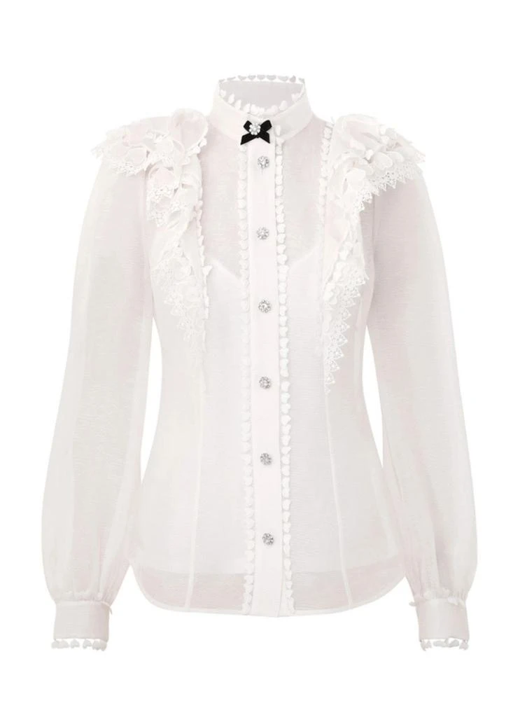 Zimmermann Crush Heart Embellished Blouse 1