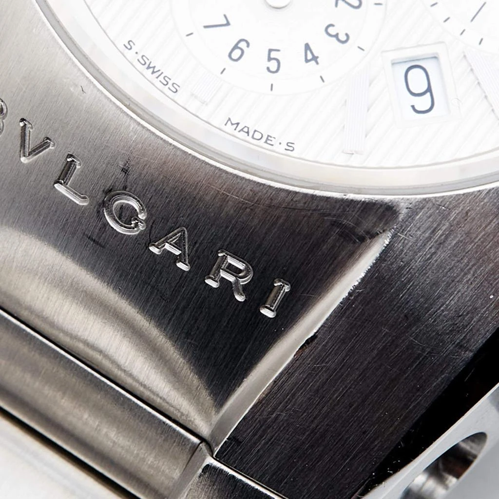 BVLGARI Bvlgari Silver Stainless Steel Ergon EG 35 S CH Men's Wristwatch 35 mm 12