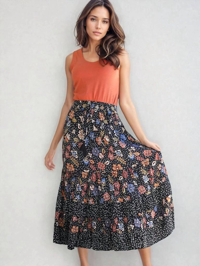 Nostalgia Rowan Tiered Maxi Skirt 3