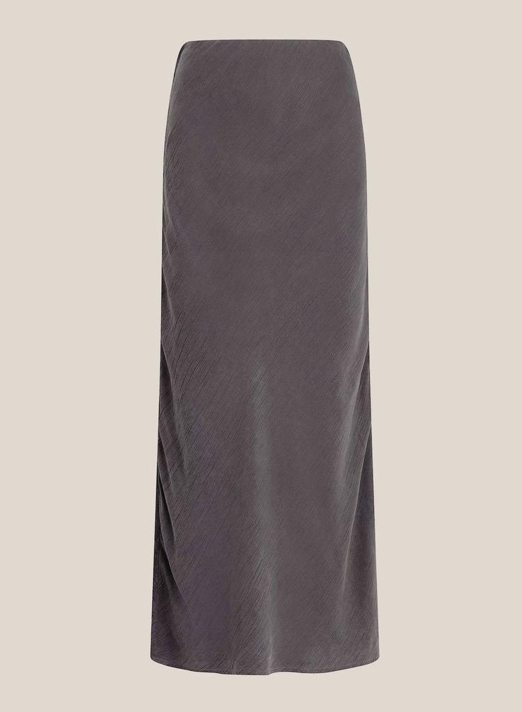 Bella Dahl Side Slit Bias Maxi Skirt In Odyssey Grey Odygy