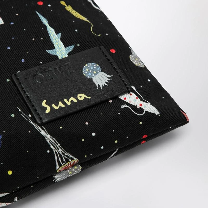 Loewe Deep Sea black canvas drawstring pouch 5
