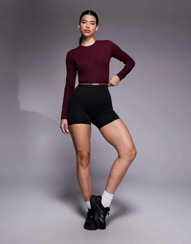 Adidas adidas Training All Me 5 inch legging shorts in black