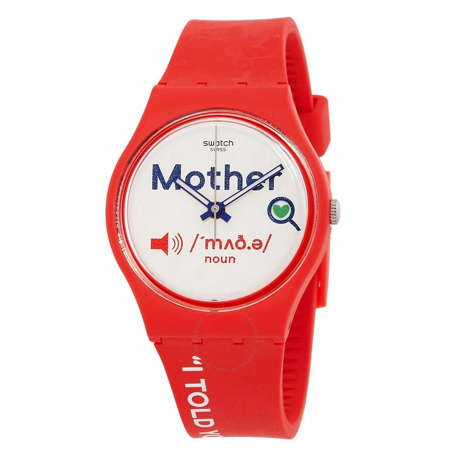 Swatch All About Mom Quartz White Dial Unisex Watch GZ713 1