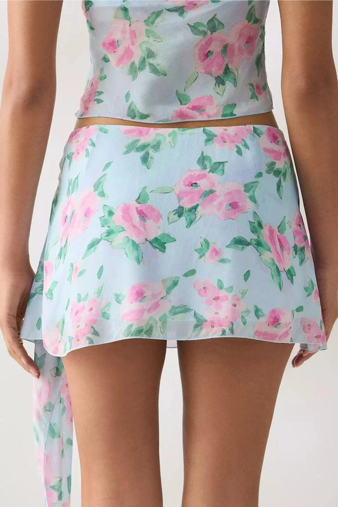 Frankies Bikinis Frankies Bikinis Maribel Watercolor Floral Mini Skirt 5