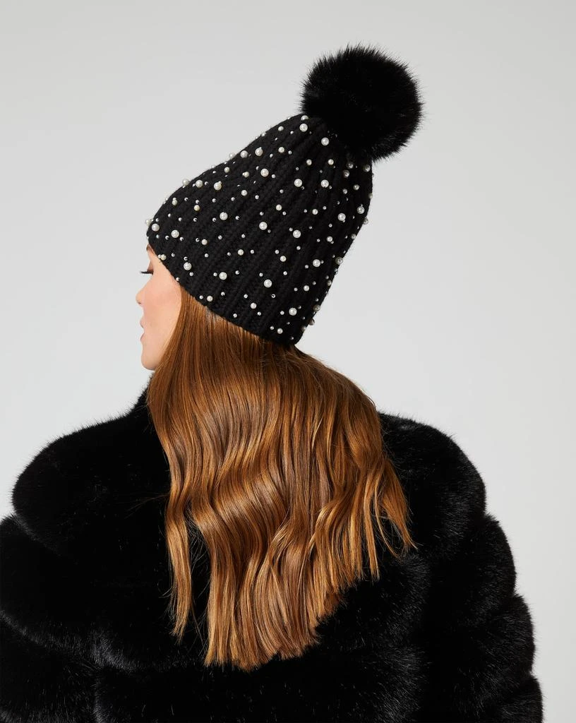Embellished Faux Fur Pom Pom Beanie – On Sale Now with Up to  display picture 1