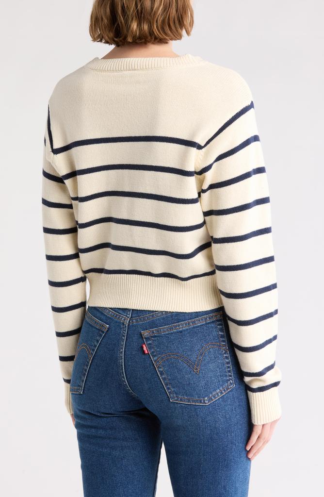Melrose and Market Stripe Knit Pullover