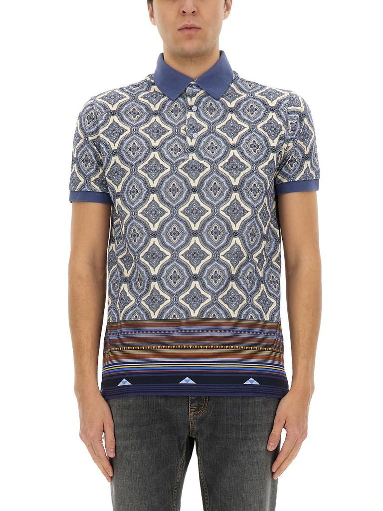 ETRO Logo Jacquard Polo Shirt - Polo Shirts - BeyondStyle