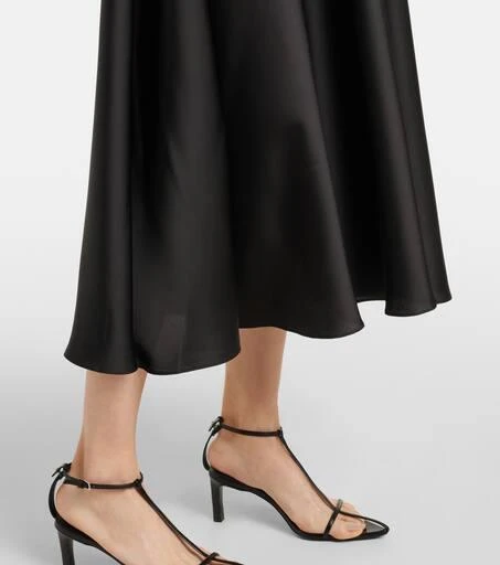 SIMKHAI Frances knitted satin midi dress 5