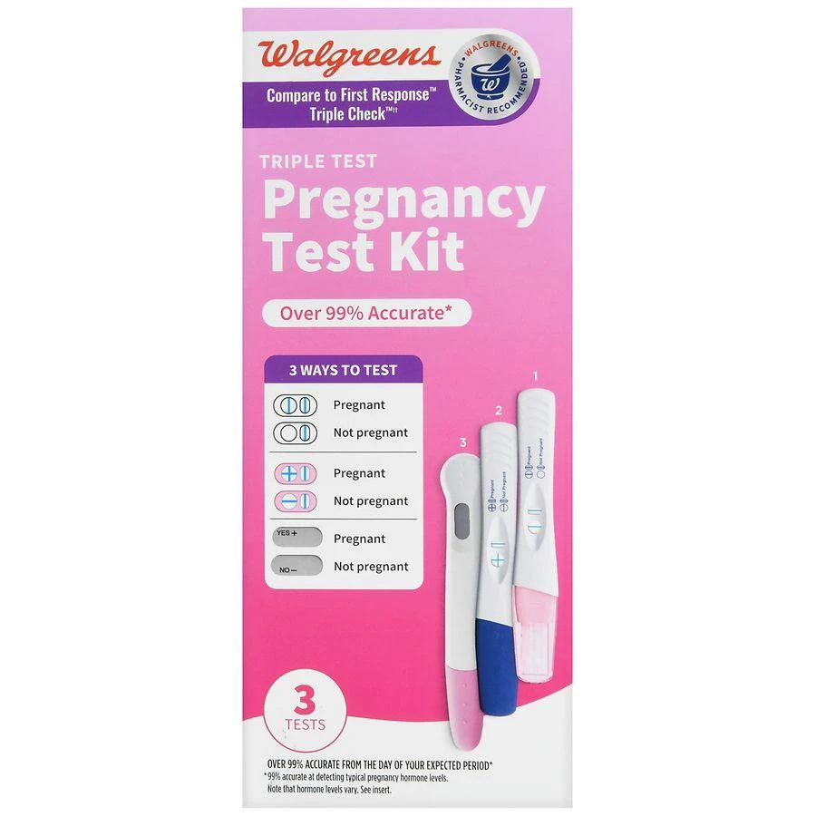 Walgreens Triple Test Pregnancy Test Kit 2