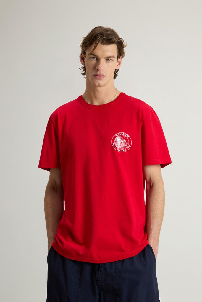 Woolrich Pure Cotton T-shirt - Men - Blue