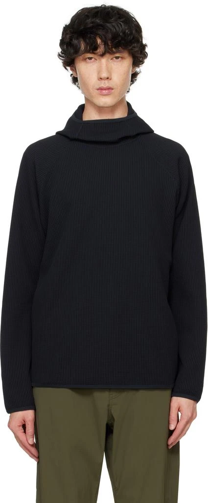 Goldwin Black WF Light Long Sleeve Hoodie 1