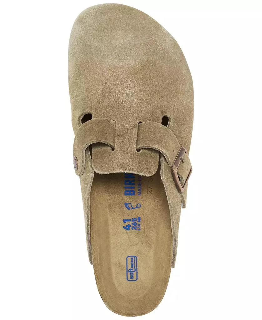 Birkenstock Men's Boston Soft Footbed Suede Leather Clogs from Finish Line 4