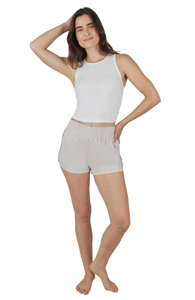 YOGALICIOUS Heavenly Phoebe Rib Knit Crop Tank & Hi-Rise Shorts 2-Piece Set 5
